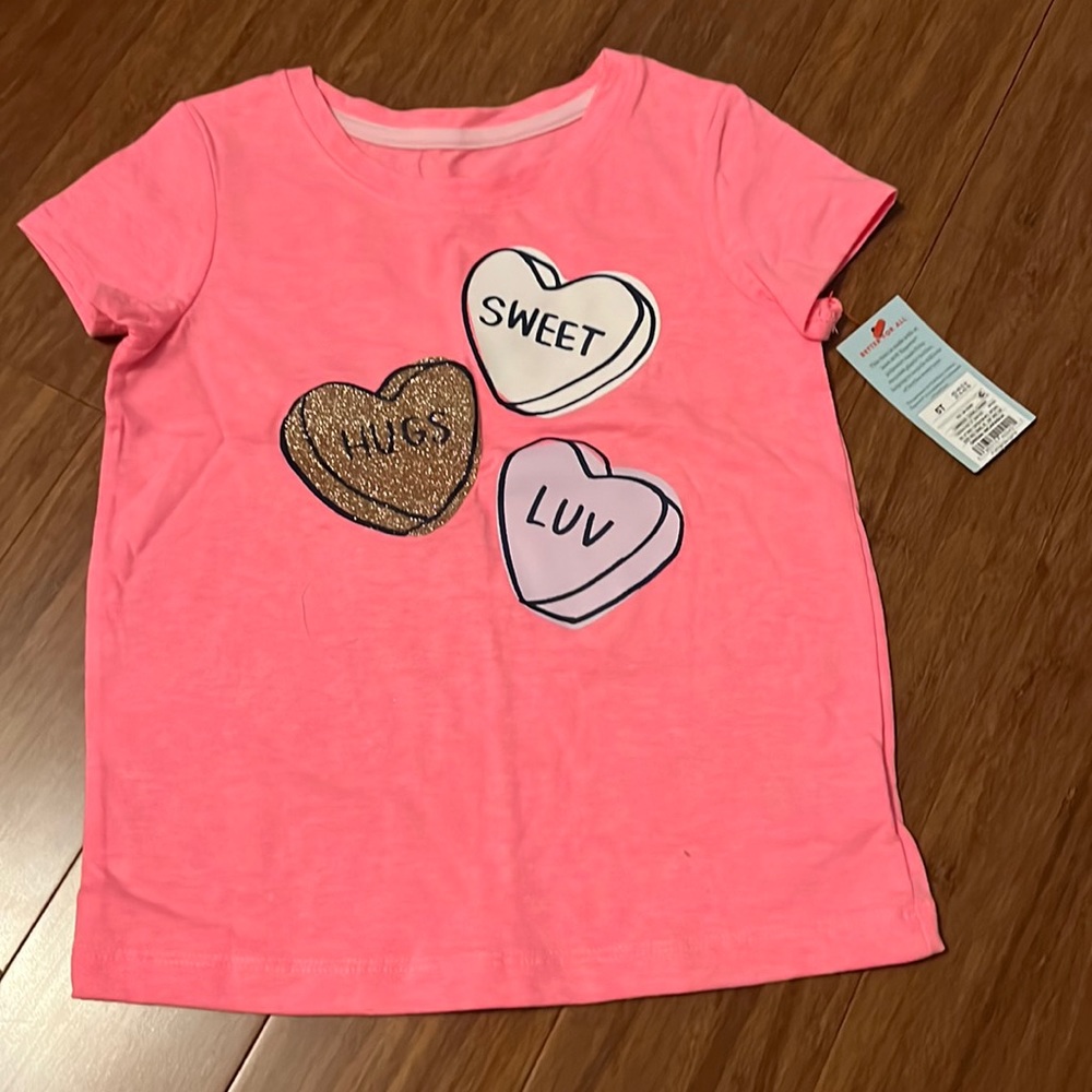 Cat & Jack valentine tee | size 5T